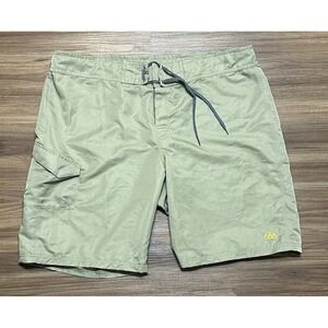 686 Six Eight Six Brown Cargo Hybrid Board Shorts Swimwear Men's Sz XL